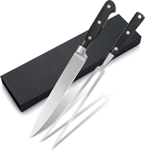 Amazon.com: CHUYIREN Carving Knife Set, 8" High Carbon Stainless Steel ...