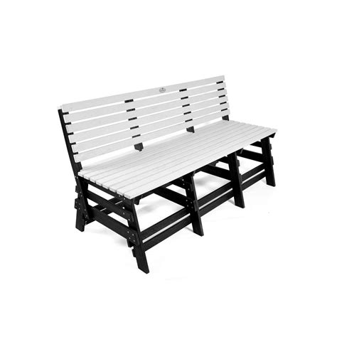Eco classic 3 seater bench with backrest – Econiture