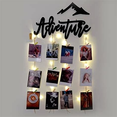 VAH Wooden Photo Frame with LED Light - Display Picture Collage ...