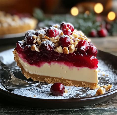 No Bake Cranberry Butterscotch Pie Recipe