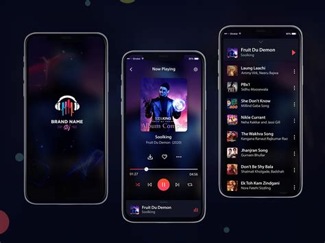 Mobile Music Player Ui Design PSD - UpLabs