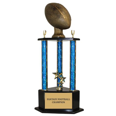 3-Column Fantasy Football Trophy - Elite Award