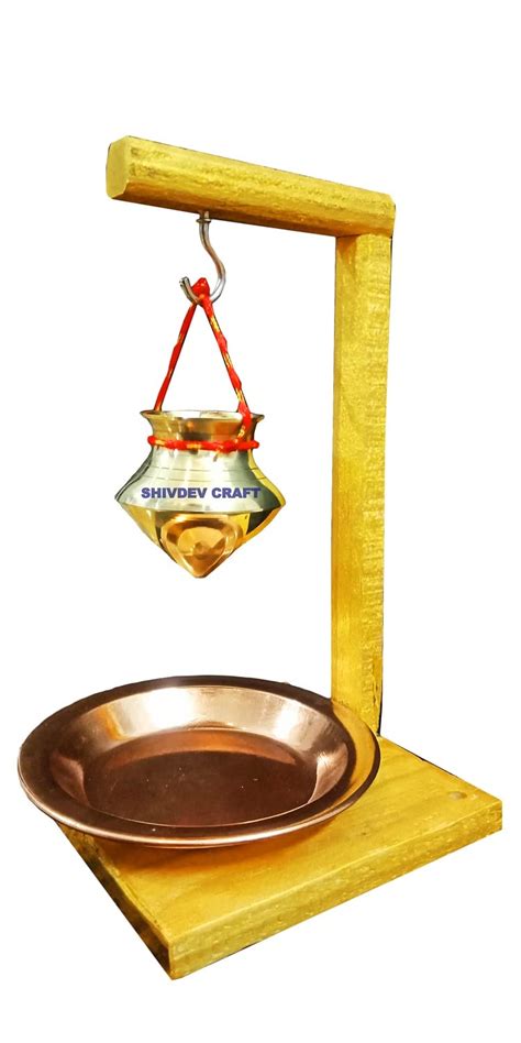 Buy SHIVDEV CRAFT Shivling Abhishek Stand (6 Inch) Lota/Kalash (3 Inch ...