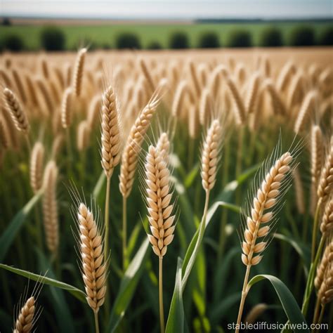 Wheat Plants Overhead View | Stable Diffusion Online