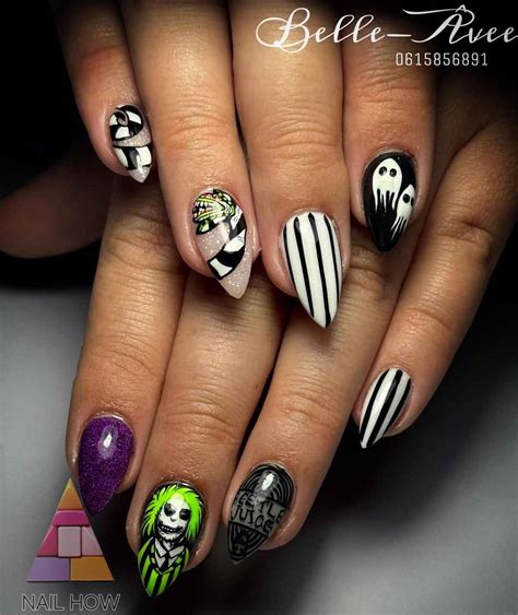 Beetlejuice Nails: The Ultimate Guide to Spooky, Spectacular Nail Art ...