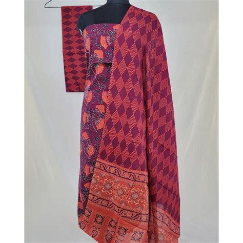 Bagru Hand Printed Cotton Salwar Set | Vinshika Boutique