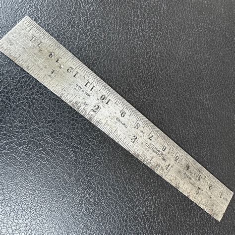 The L. S. Starrett Co. No. 350 Tempered 6-Inch Machinist Ruler, Vintage ...