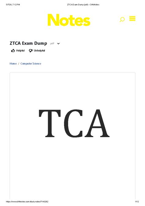 ZTCA Exam 2023-2024 Dump - ZTCA Exam Dump .pdf Helpful Unhelpful Home ...