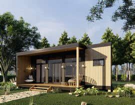 one floor house plans CAD, and 3D rendering, using CAD template model ...