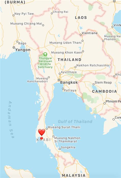 11 Epic Things to Do at Krabi, Thailand - Scratch your mapa