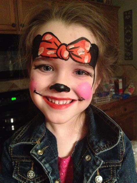 Minnie Mouse Face Painting at PaintingValley.com | Explore collection ...
