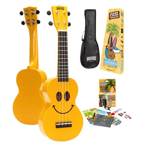 Mahalo U-SMILE YWK Series Soprano Ukulele W/Essential Pack – Music ...