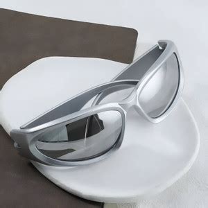 Buy funglasses Wrap-around Sunglasses Silver For Men & Women Online ...