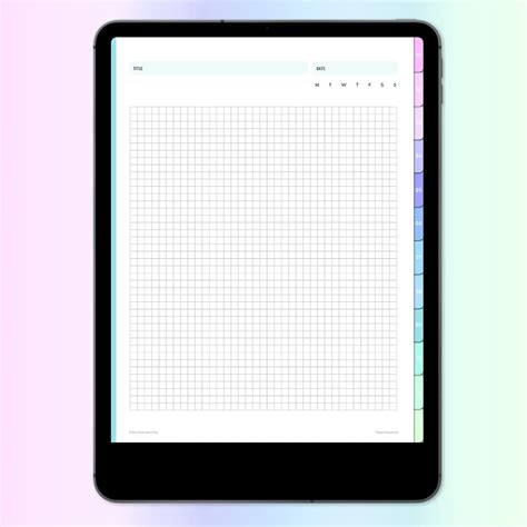 Digital Graph Paper Notebook | Hyperlinked PDF for Goodnotes and ...