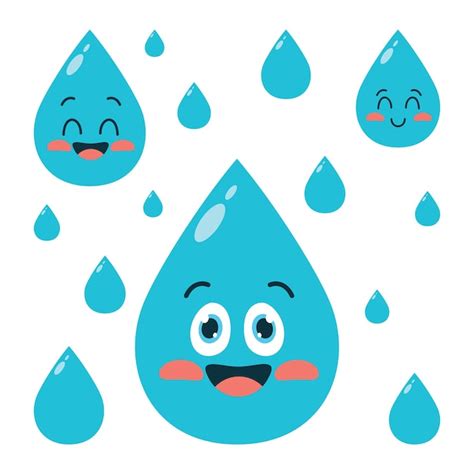 Concept of word water day | Premium Vector