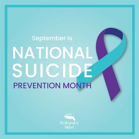 September is National Suicide Prevention Month — Robyne's Nest