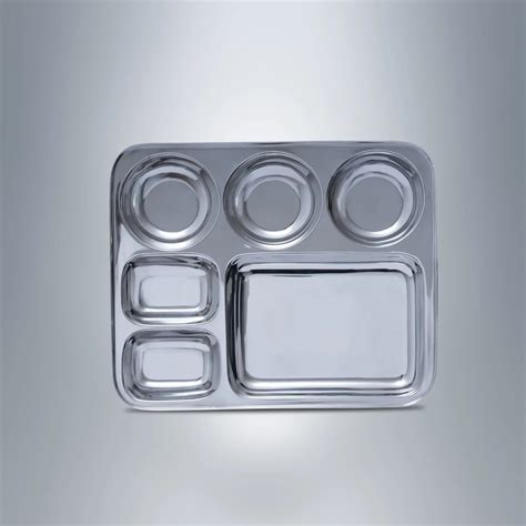 SAIL Salem Stainless Rectangular 6 in 1 Compartment Plate – Ramss Salem ...