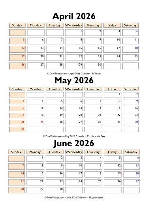 June 2026 Calendar Printable: Plan Your Summer Ahead — Lily Printable