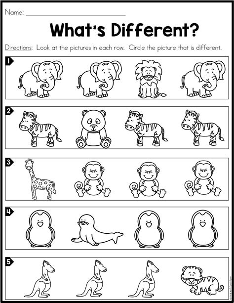 Same Different Worksheet 的图像结果