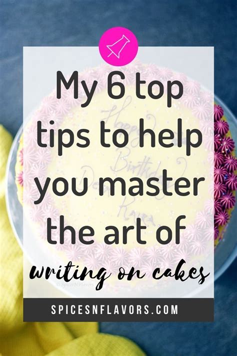 Image result for Writing On Cakes Tutorial