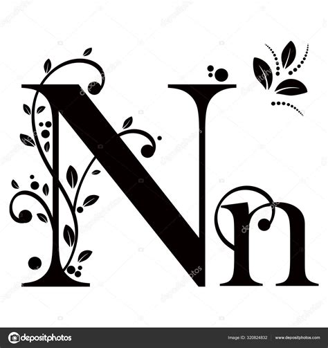 Decorative Letter N