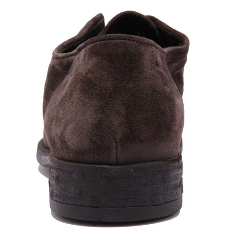 1880AC scarpa slip-on uomo HUNDRED 100 suede brown shoes men