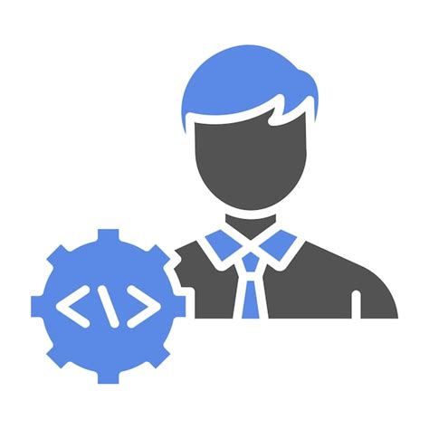 Vector design developer male icon style | Premium Vector