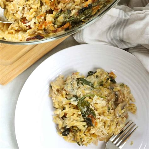 Chicken and Orzo Pasta Bake - Slow The Cook Down