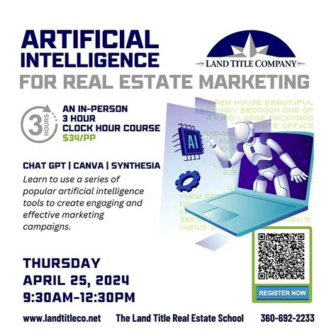 Artificial Intelligence for Real Estate Marketing: A 3 Hr Clock Hour ...