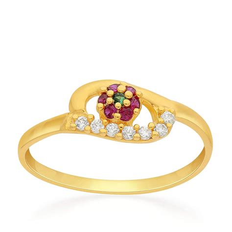 Buy Malabar Gold and Diamonds 22k (916) Yellow Gold Ring for Women at ...