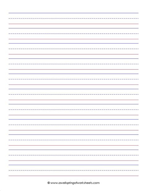 Primary Grade Lined Writing Paper Free Writing Paper Lined Writing | Lined Paper Printable