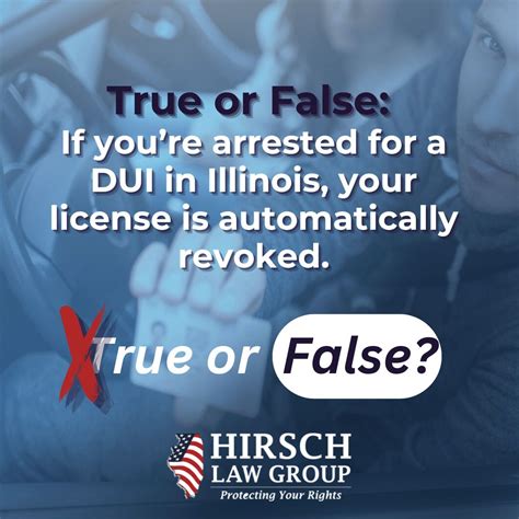 False: A DUI arrest doesn’t always mean a revoked license. There are ...