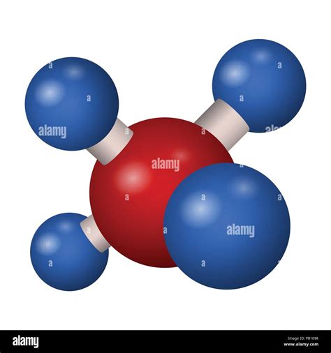Methane molecule molecular model Stock Vector Images - Alamy