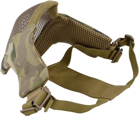 Buy Fansport Airsoft Mask Tactical Goggles Set, Lower Half Face Mesh ...