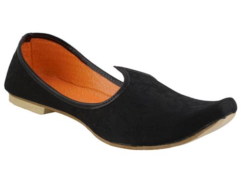 Nawab Men Black Sherwani Juties 12 UK : Amazon.in: Shoes & Handbags
