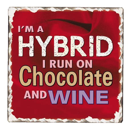 Buy CounterArt I'm a Hybrid Square Stoneware Sign, 4-Inch Online at Low ...