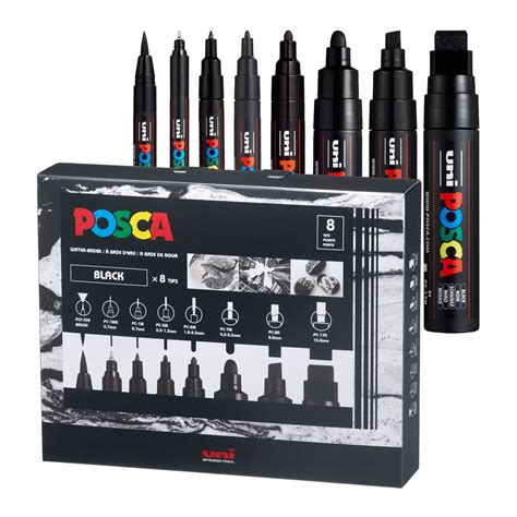 POSCA All Black Paint Marker Set | Michaels