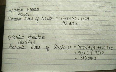 Molar Mass Na2so4