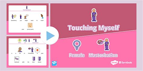 Twinkl Symbols: Older Learners: Touching Myself (Female)