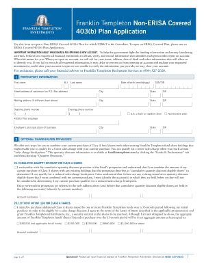 Franklin Templeton 403b - Fill and Sign Printable Template Online