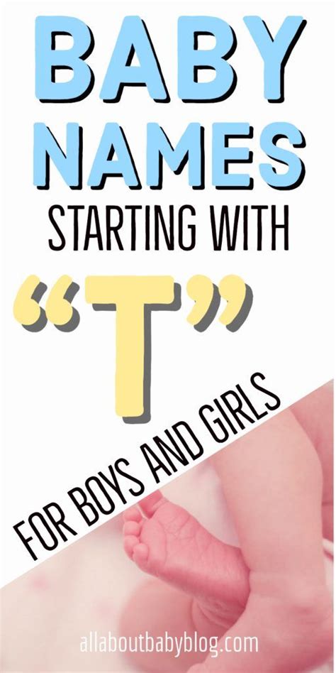 Baby names starting with "T" - 2025 | Christian baby boy names, Unique ...
