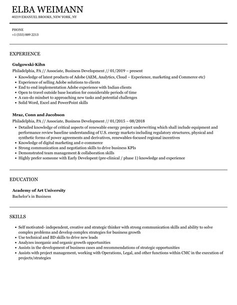 Development Associate Resume Examples 的图像结果