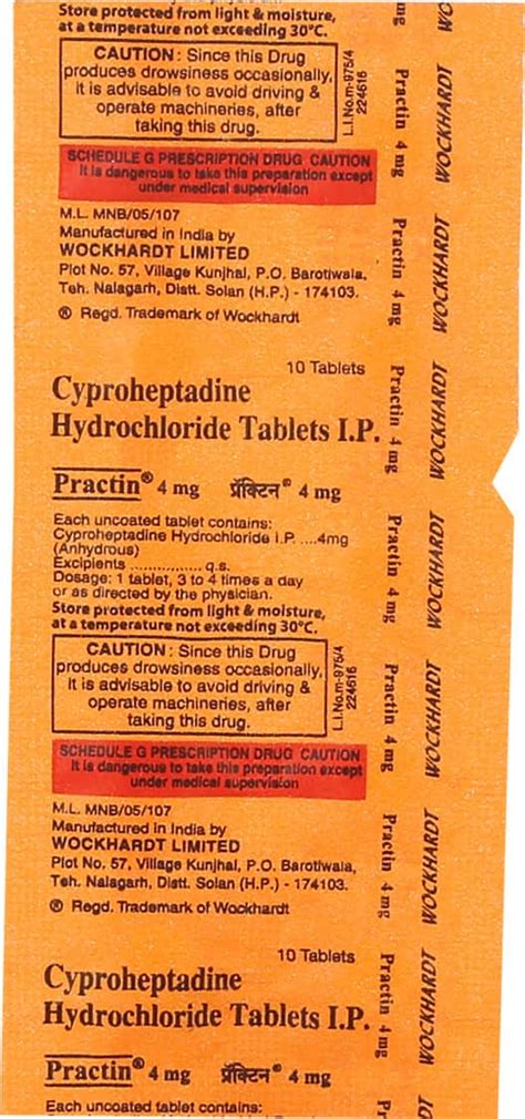 Practin 4mg Tablet: Uses, Side Effects, Price, Dosage & More Info ...