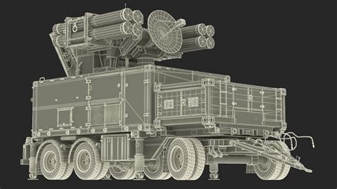 3D Crotale NG Air Defense Missile System Rigged for Maya model | 3D ...