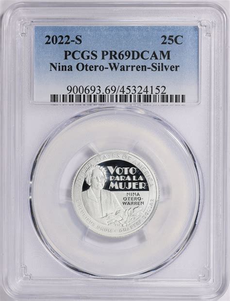 2022-S American Women Quarter Nina Otero-Warren-Silver PCGS Proof-69 ...