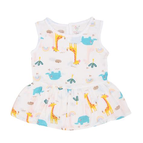 Essential Muslin Dresses For Newborn Baby Girl | Smiley Buttons