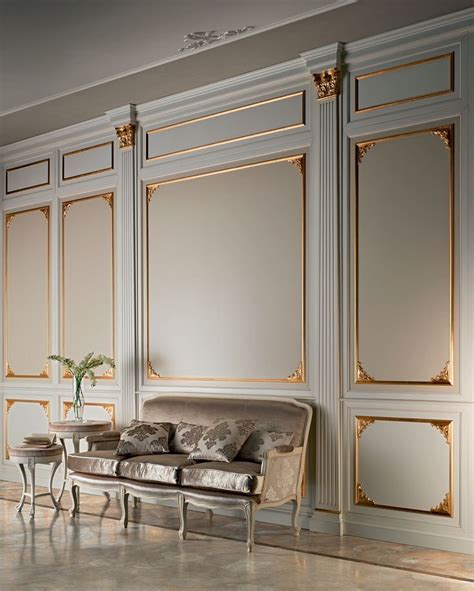 Как использовать молдинги для стен в интерьере? - 50 фото