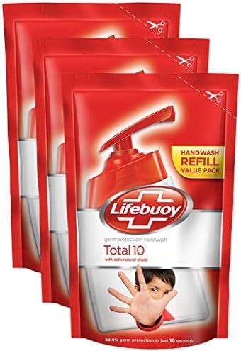 Lifebuoy Total 10 Hand Wash, 185ml (Buy 2 Get 1, 3 Pieces) Promo Pack ...