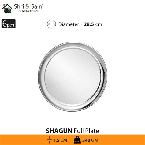 6 PCS Side Plate - Shagun | Premium Stainless steel
