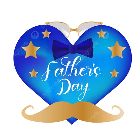 Happy Father Day In 20 Of June With Blue Heart, Blue Heart, 20 Of June ...